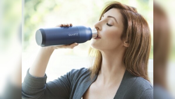 You can now drink purified water from this Quartz self-cleaning water bottle, released for $99 at CES 2018