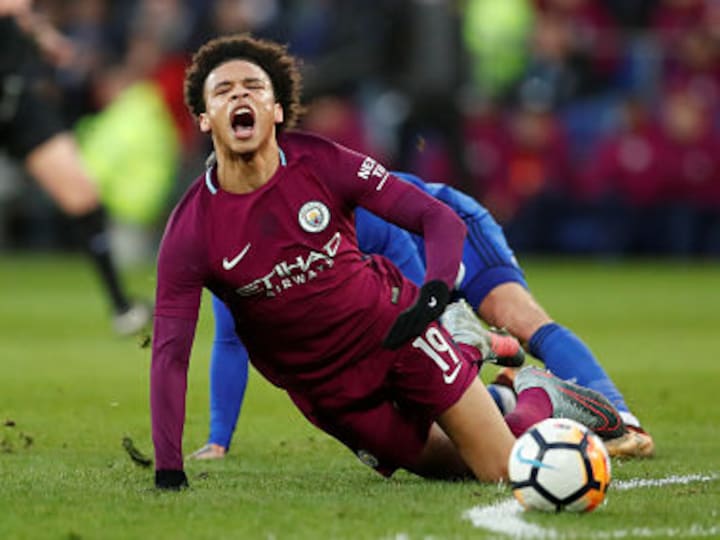 Premier League: Manchester City's Leroy Sane damages ankle ligaments in FA Cup win over Cardiff City