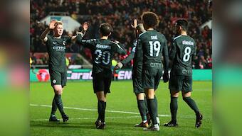 League Cup: Manchester City reach first final under manager Pep Guardiola after beating Bristol City