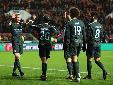 League Cup: Manchester City reach first final under manager Pep Guardiola after beating Bristol City