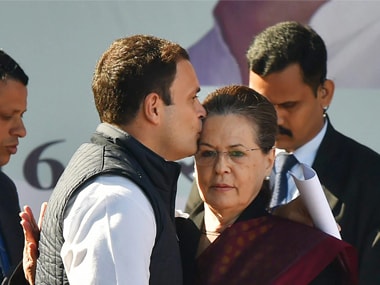 A file image of Rahul with his mother Sonia Gandhi. PTI