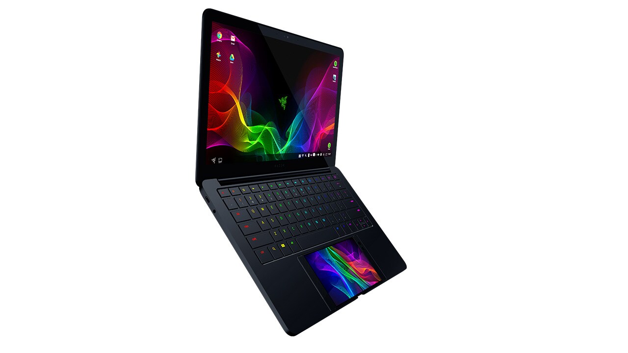 Razer hybrid laptop.