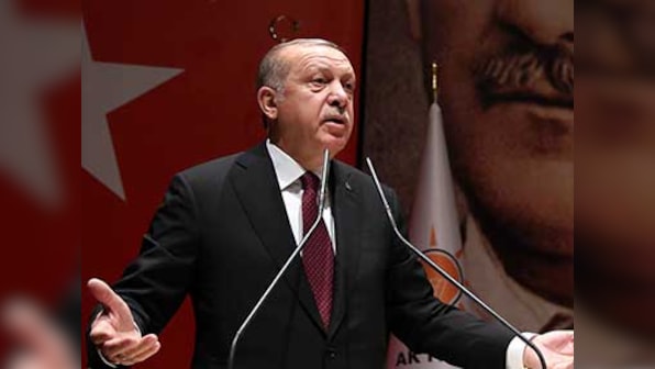 Recep Tayyip Erdogan says Turkey warplanes have dealt heavy blow to Kurdish rebels, killed 35 of their leaders