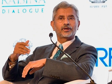 Foreign Secretary S Jaishankar at the 'Raisina Dialogue' in New Delhi. PTI