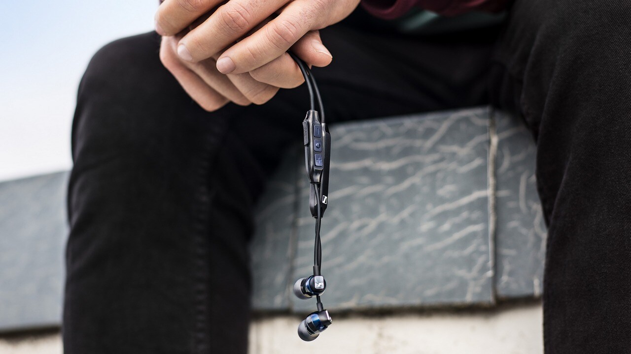 Sennheiser CX 6.00BT in-ear around the neck Bluetooth headphones.