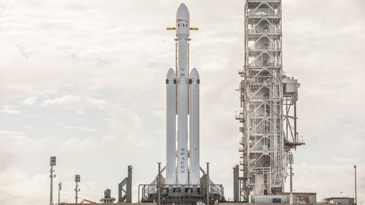 The SpaceX Falcon Heavy. SpaceX