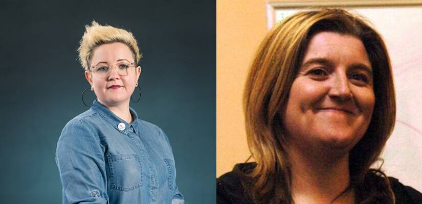 Scottish playwrights Stef Smith (left) and Nicola McCartney (right). Getty Images/ unitedagents.co.uk