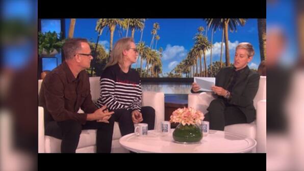 Watch: The Post stars Meryl Streep, Tom Hanks display impeccable acting skills on The Ellen Show