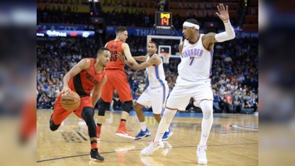 NBA: CJ McCollum leads Trail Blazers to win over Thunder; Heat edge Raptors in last-minute thriller