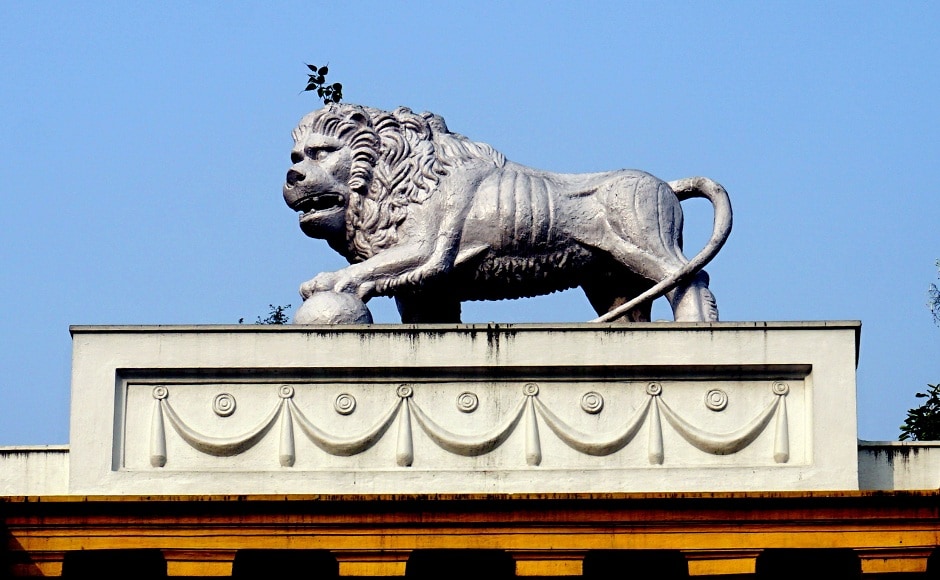 Kolkata, which houses a number of lion motifs, was the centre of British rule until the capital was shifted to Delhi in 1911. Image from AP Kolkata, which houses a number of lion motifs, was the centre of British rule until the capital was shifted to Delhi in 1911. Image from AP