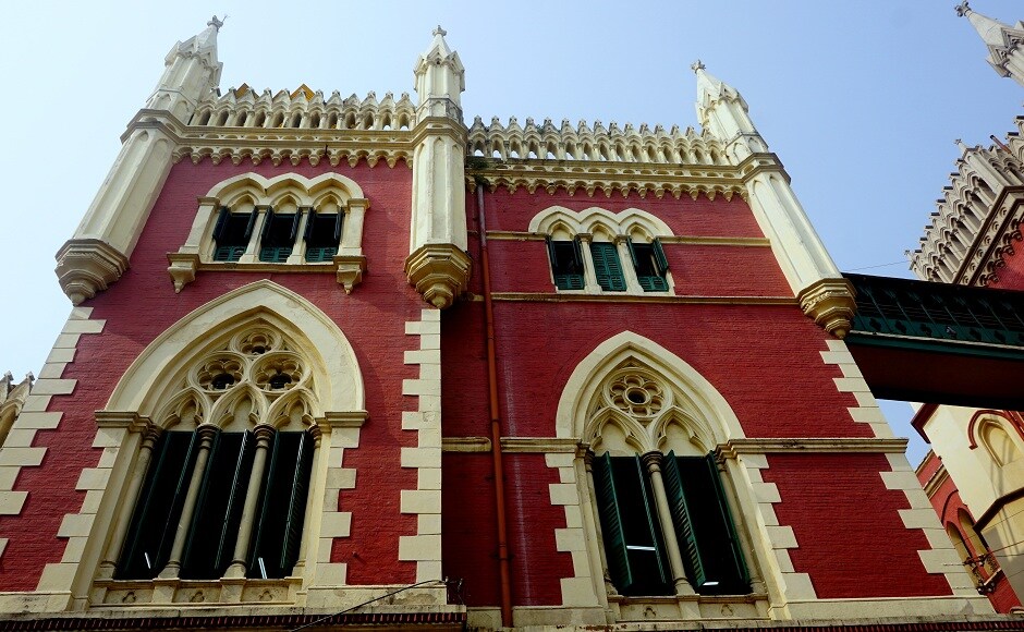 India's first Supreme Court in Kolkata, completed in 1872, was housed in a building copied from the Cloth Hall in Ypres, Belgium. Kolkata's colonial era architecture forms a mélange of numerous European and Asian styles. Image from AP India's first Supreme Court in Kolkata, completed in 1872, was housed in a building copied from the Cloth Hall in Ypres, Belgium. Kolkata's colonial era architecture forms a mélange of numerous European and Asian styles. Image from AP