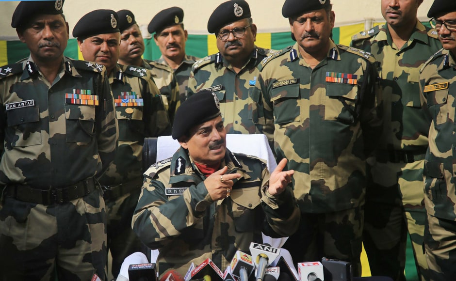 After a wreath-laying ceremony to honor deceased head constable A Suresh who was killed in ceasefire violation by Pakistan, Director General of Border Security Force KK Sharma asked field commanders along the India-Pakstan border to After a wreath-laying ceremony to honor deceased head constable A Suresh who was killed in ceasefire violation by Pakistan, Director General of Border Security Force KK Sharma asked field commanders along the India-Pakstan border to