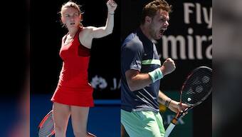 Australian Open 2018: Simona Halep, Stan Wawrinka battle into second round, Novak Djokovic dominant in win