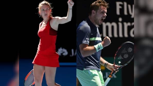 Australian Open 2018: Simona Halep, Stan Wawrinka battle into second round, Novak Djokovic dominant in win