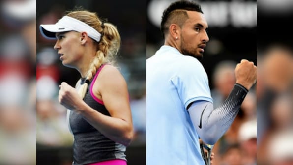 Caroline Wozniacki jumps to No 2 in WTA rankings; Nick Kyrgios climbs four ATP spots after Brisbane title