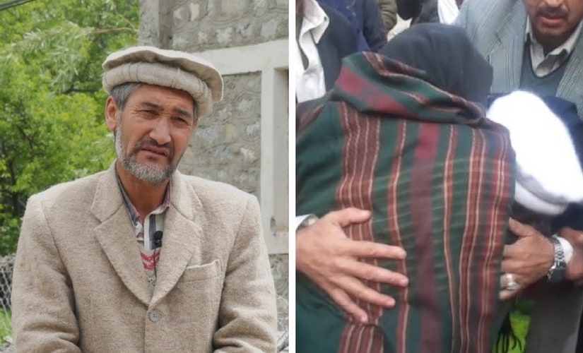 Mohd. Goba Ali; His reunion with his parents, who live on the other side of the border