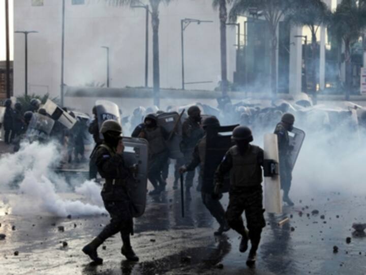 Protests against re-election of Honduran president Juan Orlando Hernandez last November turns violent