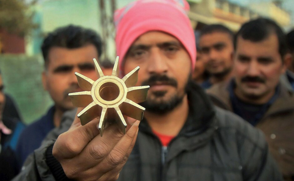A 17-year-old girl and a BSF jawan were killed while six others injured as Pakistan Rangers heavily shelled Border Out Posts and villages along the International Border in three sectors of Jammu and Samba districts. A villager displayed a mortar shell allegedly fired on a residential area at Pindi camp in Arnia Sector. PTI A 17-year-old girl and a BSF jawan were killed while six others injured as Pakistan Rangers heavily shelled Border Out Posts and villages along the International Border in three sectors of Jammu and Samba districts. A villager displayed a mortar shell allegedly fired on a residential area at Pindi camp in Arnia Sector. PTI