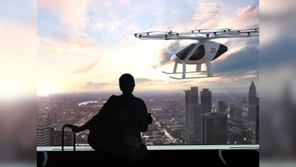 Air Taxi by Intel’s Volocopter takes flight for the first time in the United States at CES 2018