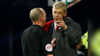 Premier League: Arsenal boss Arsene Wenger called referee Mike Dean a 'disgrace' after controversial West Brom penalty