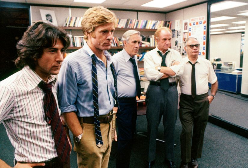 A still from All The President's Men. Image via Warner Bros.