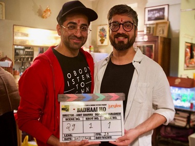Badhaai Ho: Ayushmann Khurrana, Sanya Malhotra begin shoot for Amit Sharma's upcoming film Badhaai Ho: Ayushmann Khurrana, Sanya Malhotra begin shoot for Amit Sharma's upcoming film