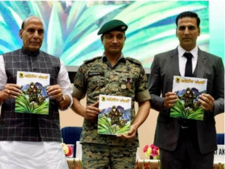 Akshay Kumar, Rajnath Singh unveil the official Bharat Ke Veer anthem, sang by Kailash Kher