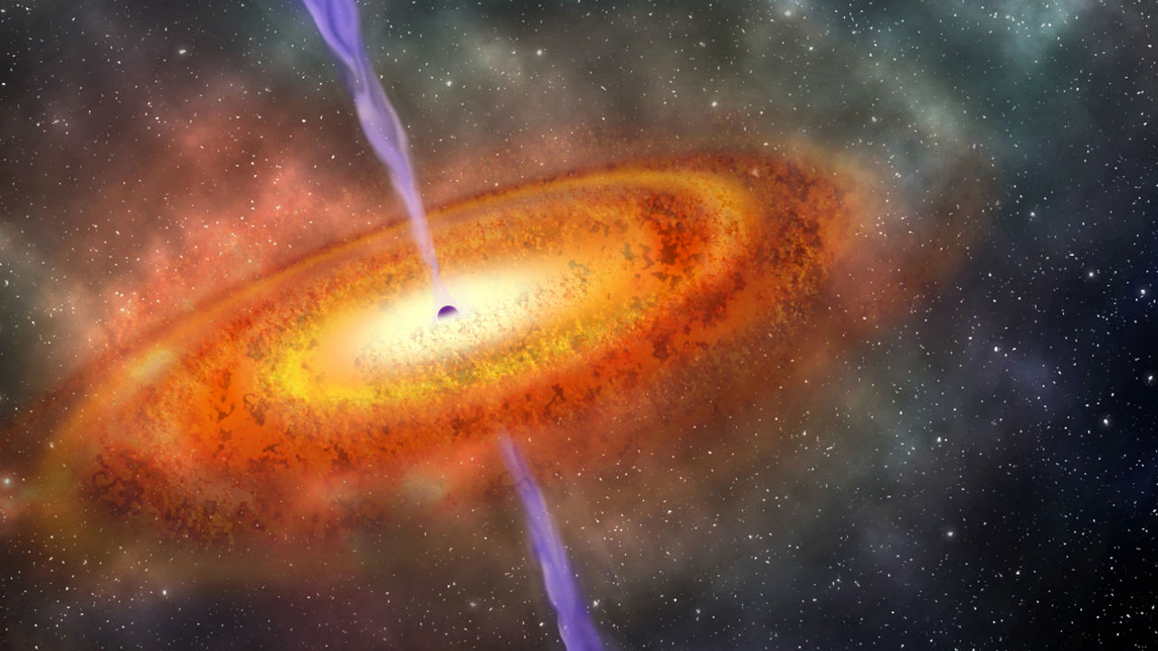 Cosmic 'ghost particle' found to have originated from a huge, spinning black hole Cosmic 'ghost particle' found to have originated from a huge, spinning black hole