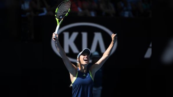 Australian Open 2018: Caroline Wozniacki overcomes late wobble to defeat Elise Mertens and reach final