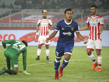 ISL 2017-18: Chennaiyin FC beat defending champions ATK to jump to top of table ISL 2017-18: Chennaiyin FC beat defending champions ATK to jump to top of table