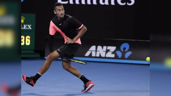 Australian Open 2018: Well-behaved Nick Kyrgios keeps emotions in check to get past Jo-Wilfried Tsonga