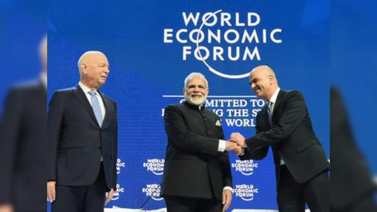 Narendra Modi debuts at WEF: PM hits out at protectionism in Davos ...