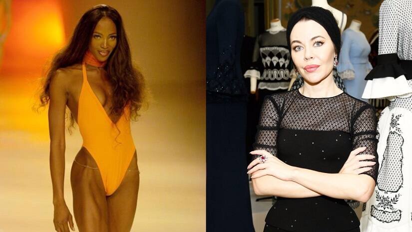 Naomi Campbell-Ulyana Sergeenko. Images from Twitter.