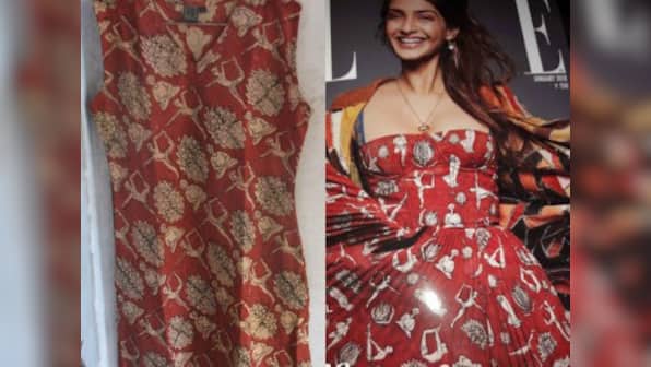 Dior accused of plagiarising design created by Indian brand after Sonam Kapoor wears it on Elle India's cover
