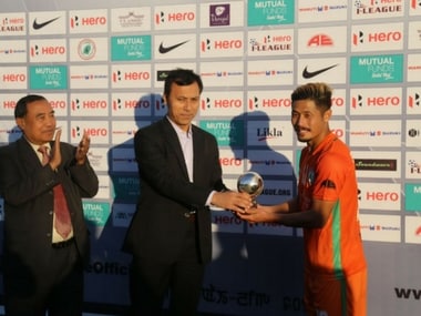 Singam Subash Singh's brace propels NEROCA FC to 2nd place. Agencies