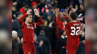 FA Cup: Liverpool debutant Virgil van Dijk scores late winner against Everton in heated Merseyside derby