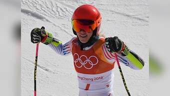 Winter Olympics 2018: USA's Mikaela Shiffrin beats Ragnhild Mowinckel by 0.39 seconds to win giant slalom gold