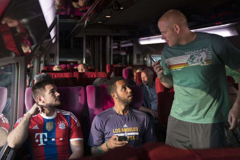 A still from The 15:17 to Paris