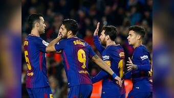 La Liga: Luis Suarez nets hat-trick in Barcelona's thrashing of Girona; Cristiano Ronaldo brace helps Real Madrid win