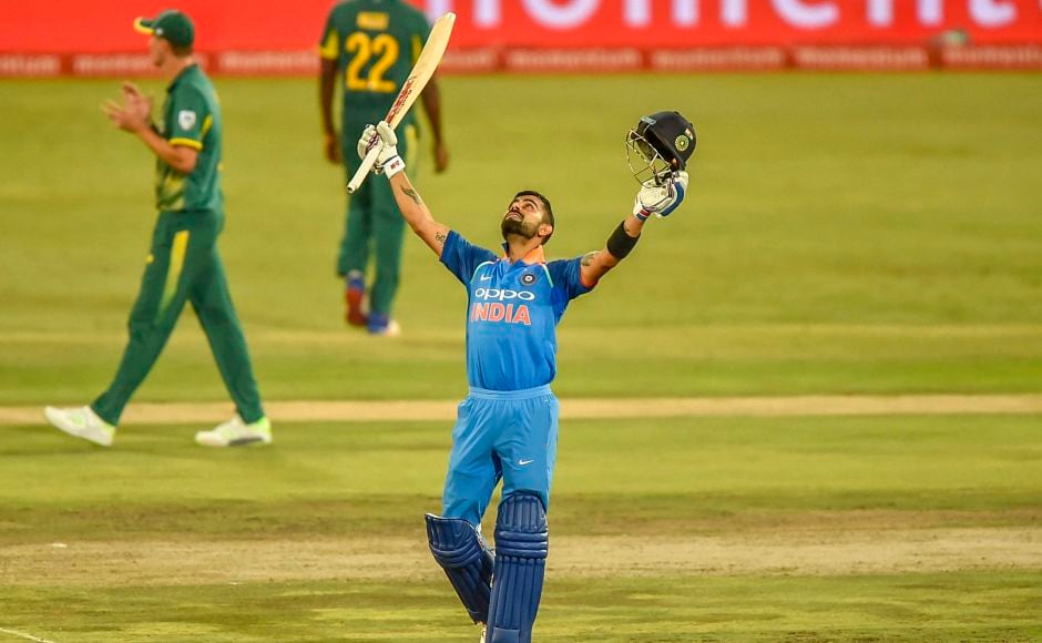Indian run machine Kohli prolonged his phenomenal phase with the bat with his third century of the series and 35th of his ODI career. PTI Indian run machine Kohli prolonged his phenomenal phase with the bat with his third century of the series and 35th of his ODI career. PTI