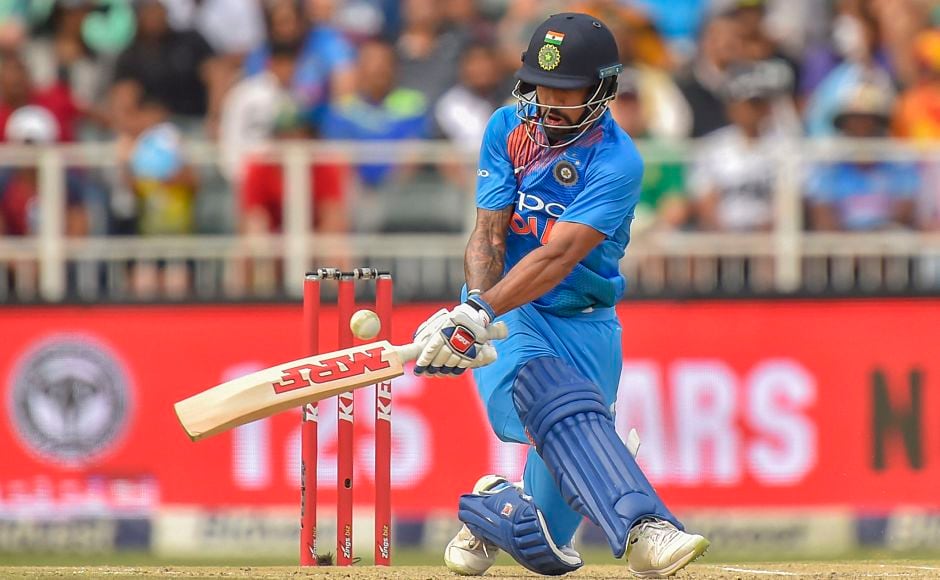 Despite wickets falling at the other end Shikhar Dhawan held the innings together with a blistering 72 off 39 balls with the help of 10 fours and 2 sixes. PTI Despite wickets falling at the other end Shikhar Dhawan held the innings together with a blistering 72 off 39 balls with the help of 10 fours and 2 sixes. PTI