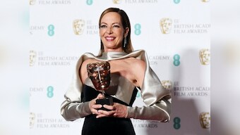 Allison Janney wears gown by India-born fashion designer Bibhu Mohapatra at BAFTA red carpet