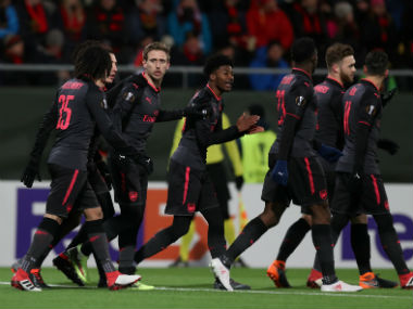 Europa League: Arsenal stroll past Swedish minnows Ostersunds; Michy Batshuayi rescues Borussia Dortmund in first leg Europa League: Arsenal stroll past Swedish minnows Ostersunds; Michy Batshuayi rescues Borussia Dortmund in first leg