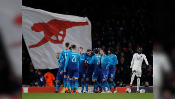 Europa League: Arsenal suffer shock defeat at home but move into last-16 on aggregate; Serie A leaders Napoli ousted