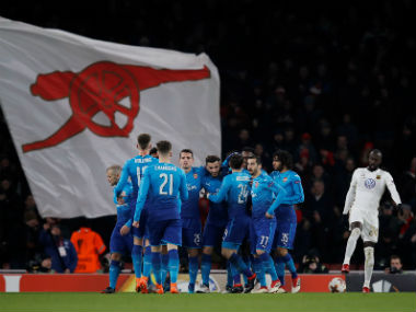 Europa League: Arsenal suffer shock defeat at home but move into last-16 on aggregate; Serie A leaders Napoli ousted Europa League: Arsenal suffer shock defeat at home but move into last-16 on aggregate; Serie A leaders Napoli ousted