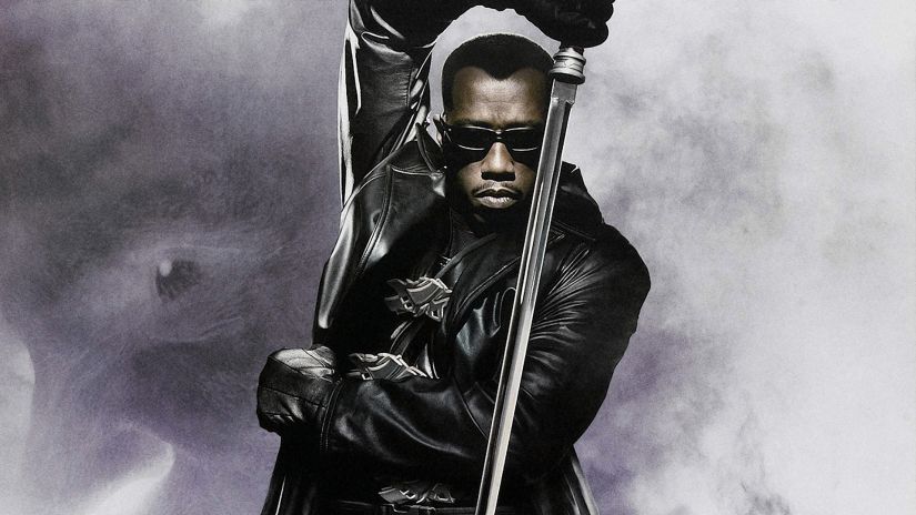 Wesley Snipes in a promo for Blade