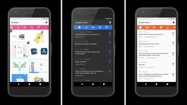 CatchUp is a neat reader which aggregates the best content from popular websites like Medium, GitHub and Reddit. Image: Google Play Store