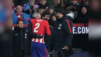La Liga: Atletico Madrid defender Diego Godin loses three teeth after clash with Valencia goalkeeper Neto