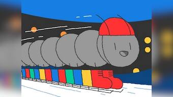 Google Doodle focuses on speed skating on day twelve of the 2018 Winter Olympics