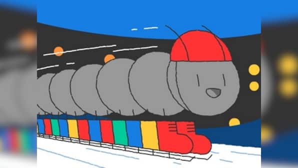 Google Doodle focuses on speed skating on day twelve of the 2018 Winter Olympics